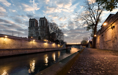 Sunrise over Notre-Dame-de-Paris